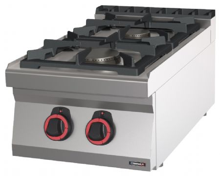 Fourneau profondeur 700 gaz à poser 2 feux 40 - Casselin - C7FOG2F40 Fourneau profondeur 700 gaz à poser 2 feux 40 - Casselin - C7FOG2F40