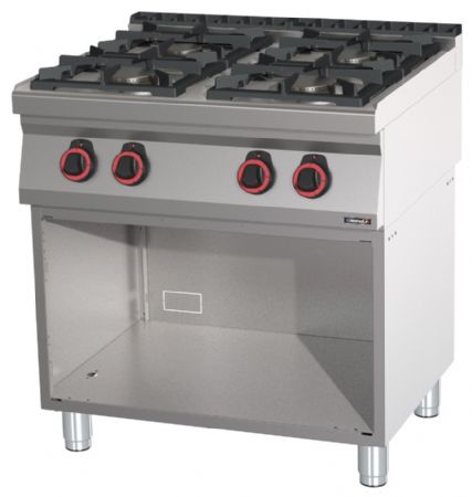 Fourneau profondeur 700 gaz 4 feux avec soubassement 80 - Casselin - C7FOG4F80S Fourneau profondeur 700 gaz 4 feux avec soubassement 80 - Casselin - C7FOG4F80S