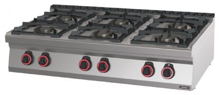 Fourneau profondeur 700 gaz à poser 6 feux 120 - Casselin - C7FOG6F120 Fourneau profondeur 700 gaz à poser 6 feux 120 - Casselin - C7FOG6F120