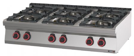 Fourneau profondeur 700 gaz à poser 6 feux HP 120 - Casselin - C7FOG6FHP120 Fourneau profondeur 700 gaz à poser 6 feux HP 120 - Casselin - C7FOG6FHP120