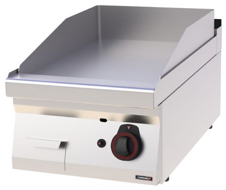 Plaque à snacker pro profondeur 700 Chrome Lisse Gaz 40 7 kW - Casselin - C7PASCLG40
