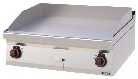 Plaque à snacker pro profondeur 700 Fonte Lisse 80 Triphasé - Casselin - C7PASFL80