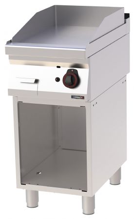 Plaque à snacker pro profondeur 700 Fonte Lisse avec soubassement Gaz 40 7 kW - Casselin - C7PASFLG40S