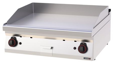 Plaque à snacker pro profondeur 700 Fonte Lisse Gaz 80 14 kW - Casselin - C7PASFLG80