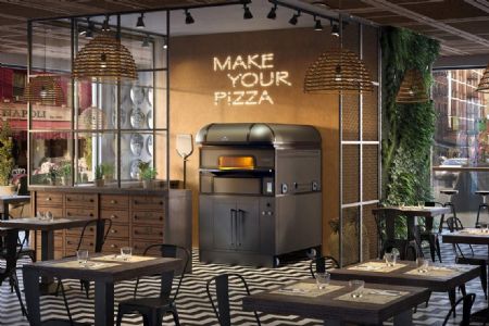 Four à pizzas professionnel électrique Triphasé 1 chambre 9 pizzas - Furnotel - CA9