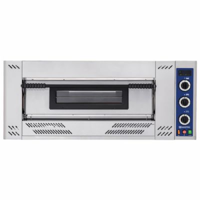 Four à pizza gaz 1 chambre réglage mécanique pour 6 pizzas diamètre 300 mm Four à pizza gaz 1 chambre réglage mécanique pour 6 pizzas diamètre 300 mm