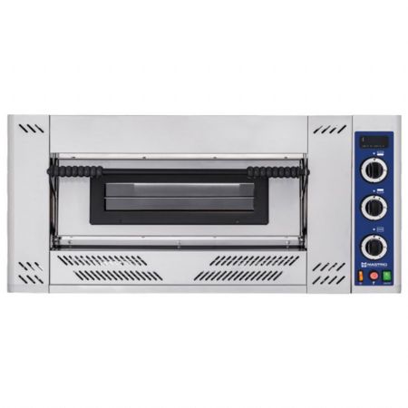 Plaque à snacker pro profondeur 600 Gaz pour 4 pizzas ø 30 cm, contrôle mécanique - Virtus - CAA0005/P