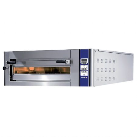Four à Pizzas professionnel électrique 9 pizzas ø 350 mm, contrôle électronique, triphasé - Virtus - CAB0009/CD