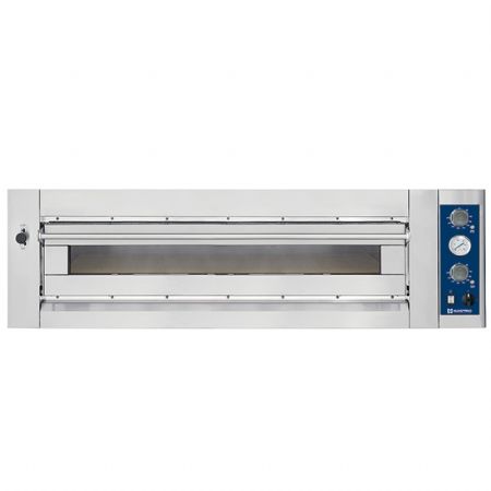 Four à Pizzas professionnel électrique Triphasé pour 6 pizzas ø 35 cm, contrôle mécanique - Virtus - CAB0124