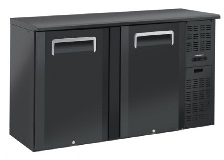 Arrire bar rfrigr professionnel 2 portes pleines battantes 242 litres