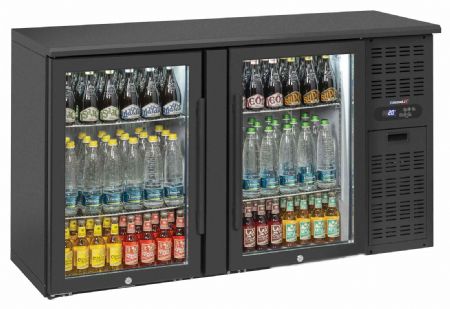 Arrière Bar 2 portes vitrées 302 L positif - Casselin - CAB2PV
