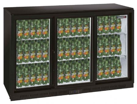 Arrière Bar 3 portes coulissantes 312 L positif - Casselin - CAB3PC