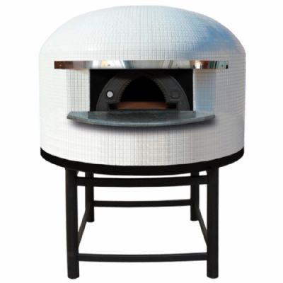 Four à pizza bois façade inox sole diamètre 1300 mm pour 6 pizzas Four à pizza bois façade inox sole diamètre 1300 mm pour 6 pizzas