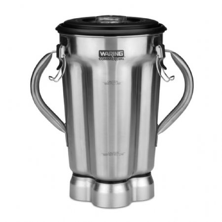 Accessoire - Récipient en acier inoxydable 3,8 L compatible Blender de cuisine à vitesse variable - Bol 4 L en inox - Waring - CAC72I