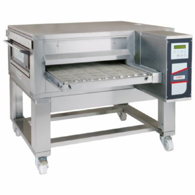 Four tunnel ventilé gaz digital avec support mobile sur roues max 135 pizzas/h Four tunnel ventilé gaz digital avec support mobile sur roues max 135 pizzas/h