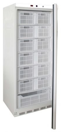Armoire réfrigérée négative blanche 1 porte pleine, 465,4 L, 7 clayettes et 13 paniers, fermeture à clé - l2g - CAG-AW-RN600 Armoire réfrigérée négative blanche 1 porte pleine, 465,4 L, 7 clayettes et 13 paniers, fermeture à clé - l2g - CAG-AW-RN600