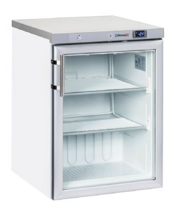 Mini-armoire rfrigre de -21/-18 C professionnelle blanche 1 porte vitre 200 L