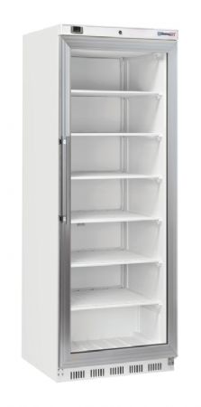 Armoire rfrigre professionnelle -18/-15 C blanche 1 porte vitre 400 litres