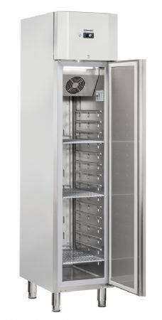 Armoire rfrigre positive inox avec 1 porte battante 235 litres