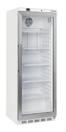 Armoire rfrigre +1/+5 C blanche 1 porte vitre 400 litres