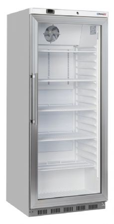 Armoire rfrigre positive inox 1 porte vitre 600 litres