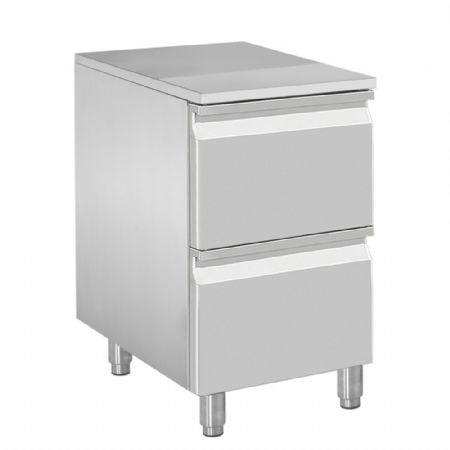 Meuble  ptons boulangerie 2 tiroirs neutres 8x bacs 600x400