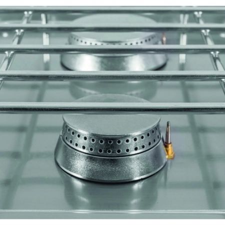 Fourneau  gaz professionnel sur four lectrique gn 1/1 avec 6 brleurs 5,5 kW - 1200x600x880 mm