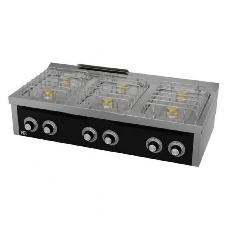 Fourneau gaz 6 brûleurs 28,5 kW profondeur 600 - Hr Fainca - CB6F600S Fourneau gaz 6 brûleurs 28,5 kW profondeur 600 - Hr Fainca - CB6F600S
