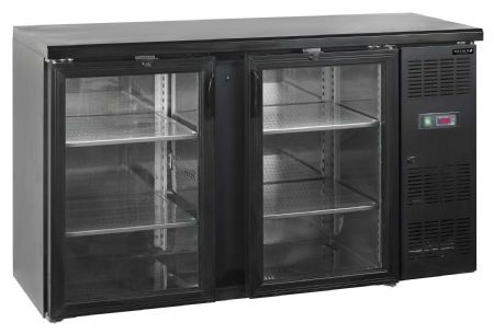 Arrière de bar à usage intensif avec 2 portes vitrées positif - Tefcold - CBC210G