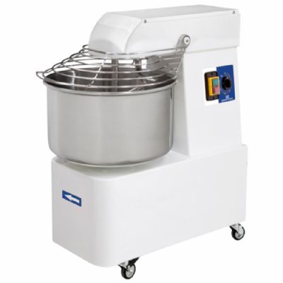 Pétrin spirale mobile triphasé capacité 25 kg de pâte et cuve 32 L Pétrin spirale mobile triphasé capacité 25 kg de pâte et cuve 32 L