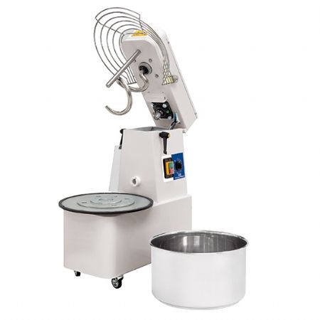 Pétrin à spirale sur roues, 41 L, 1 vitesse, avec minuteur et cuve détachable - Virtus - CBD0012/PR