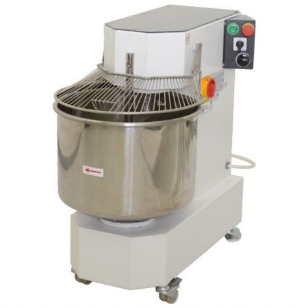 Pétrin à spirale 35 litres, 2 vitesses, avec minuteur et tête relevable - Virtus - CBD0061
