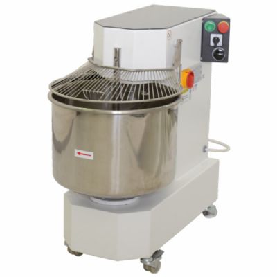 Pétrin spirale triphasé 2 vitesses cuve 35L avec minuteur Pétrin spirale triphasé 2 vitesses cuve 35L avec minuteur