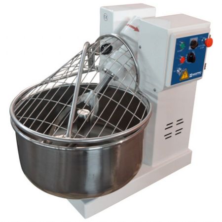 Pétrin boulangerie à fourche 35 kg de pâte et 50 litres de bol, 2 vitesses avec minuteur, 1040x760x900 mm - Virtus - CBD0070 Pétrin boulangerie à fourche 35 kg de pâte et 50 litres de bol, 2 vitesses avec minuteur, 1040x760x900 mm - Virtus - CBD0070