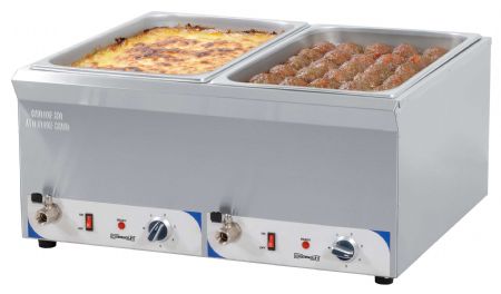 Bains Marie double bain-marie avec robinet de vidange GN 1/1 - 200 mm - Casselin - CBMDV200 Bains Marie double bain-marie avec robinet de vidange GN 1/1 - 200 mm - Casselin - CBMDV200