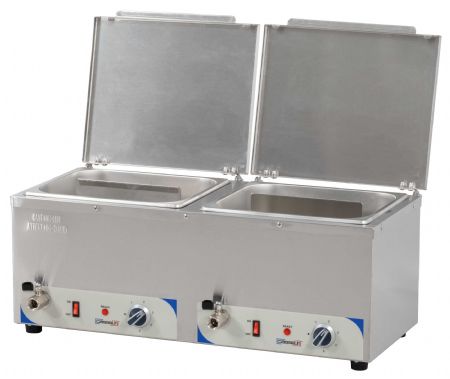 Bains Marie Bain-marie à eau chauffe-saucisses double - Casselin - CBMECS2