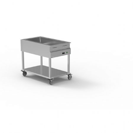 Chariot Bain marie sec capacité 3GN1/1 avec profondeur de 150 mm - Eratos - CBMS-3GN