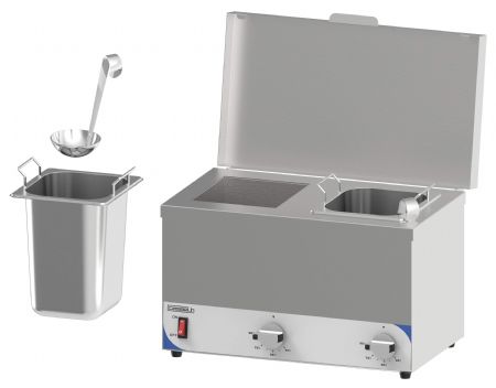 Bains Marie à sauce compact 2 cuves - Casselin - CBMSC2H Bains Marie à sauce compact 2 cuves - Casselin - CBMSC2H