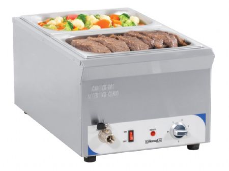 Bain-marie avec robinet de vidange GN 1/1 - 150 mm