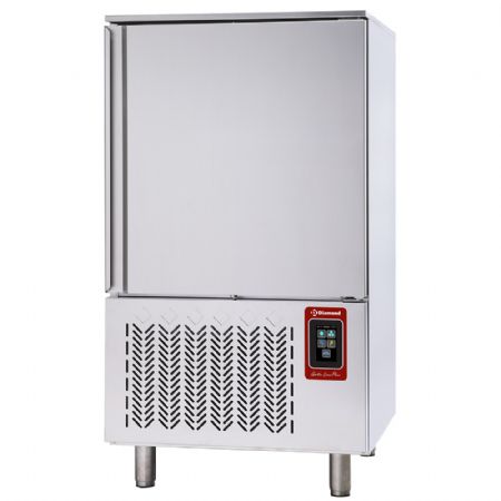 Cellule de refroidissement rapide avec 10 niveaux GN en inox - 790x830x1430 mm