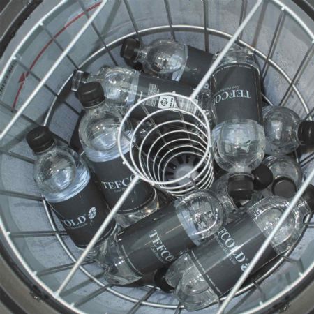Refroidisseur de fûts canettes compact sur roulettes avec panier - Tefcold - CC45