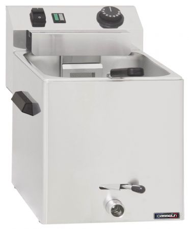 Cuiseur à pâte électrique avec vanne de vidange - 1 panier - 8 litres - Casselin - CCAPV1G