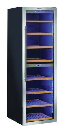 Cave  vins 163 bouteilles avec 2 portes vitres et 2 zones de temprature 485 L