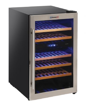 Cave  vins pour 31 bouteilles avec 1 porte vitre et 2 zones de temprature 114 L