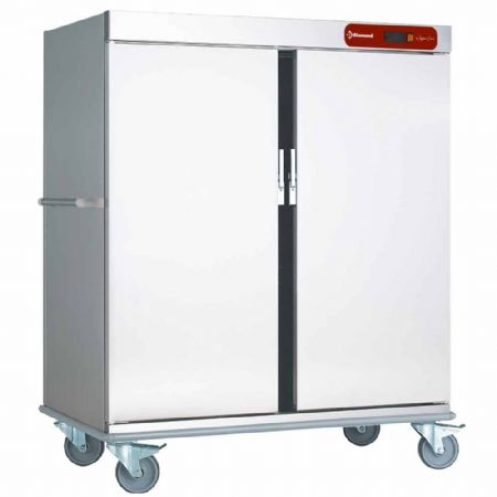 Chariot chauffant de maintien à température pour repas, 40 GN 2/1, 1489x876x1640 mm - Diamond Promo - CCE40-DG