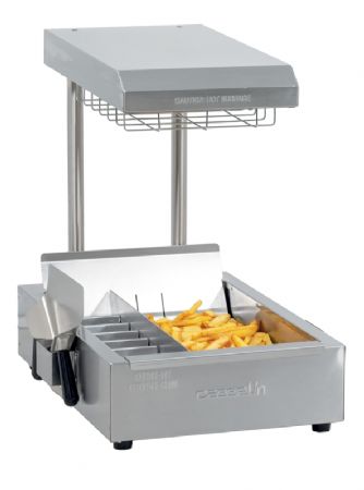 Chauffe-frites quartz inox 1100 W - 504x625x636 mm
