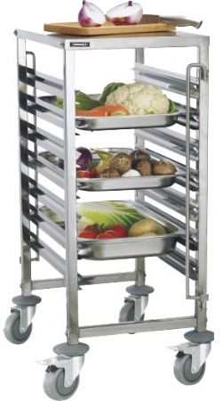 Chariot Porte assiette à glissières 7 x GN 1/1 - Casselin - CCG711