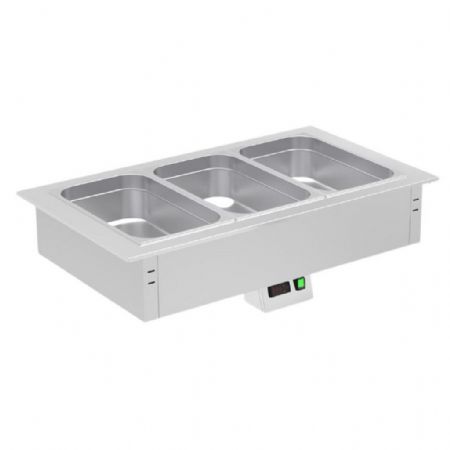 Matériels de Restauration encastrable Bain-marie à eau 1GN1/1 L 465x646x215 mm - Eratos - CCH1G