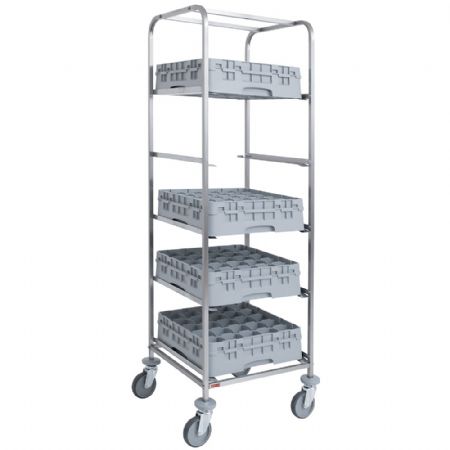 Matériel professionnel fruits et légumes Chariot 5 niveaux paniers lave-vaisselle 500x500 mm - Diamond - CCL-5P