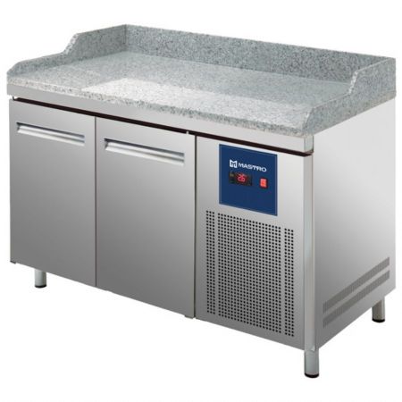 Meuble à Pizzas avec 2 portes pleines et dessus en granit, température positif - Virtus - CCZ0109